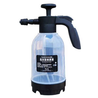 1Pc 2L Car Wash Watering Can Air Pressure Spray Can Hand Pressure Cleaner Car Cleaning Sprayer Manual Snow Cleaning Foam Nozzle