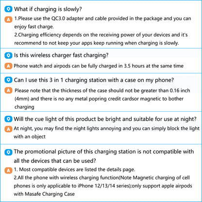 Charging Station, 3 in 1 