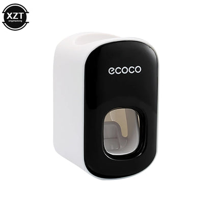 Toothpaste Dispenser Wall Mount Bathroom Waterproof Toothpaste Squeezer Toothbrush Holde Bathroom Accessories