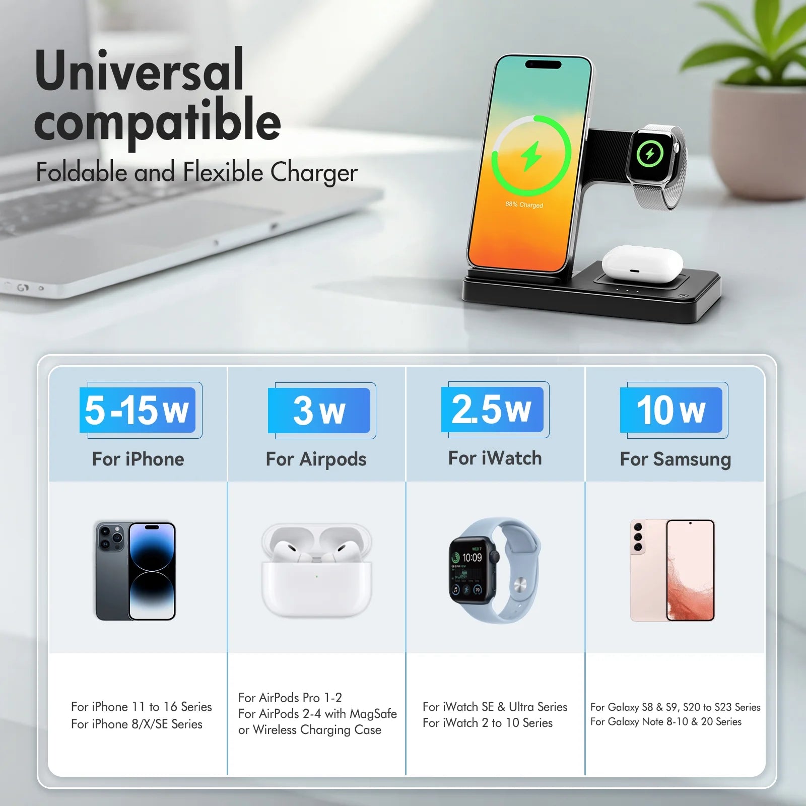 Charging Station, 3 in 1 