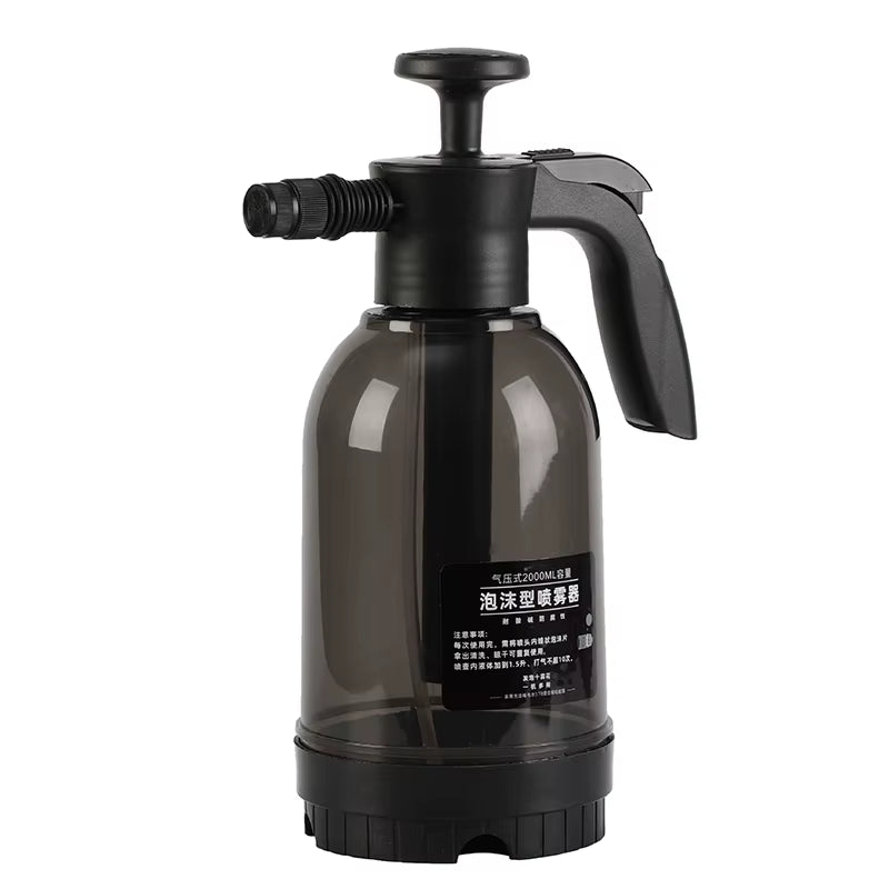 1Pc 2L Car Wash Watering Can Air Pressure Spray Can Hand Pressure Cleaner Car Cleaning Sprayer Manual Snow Cleaning Foam Nozzle