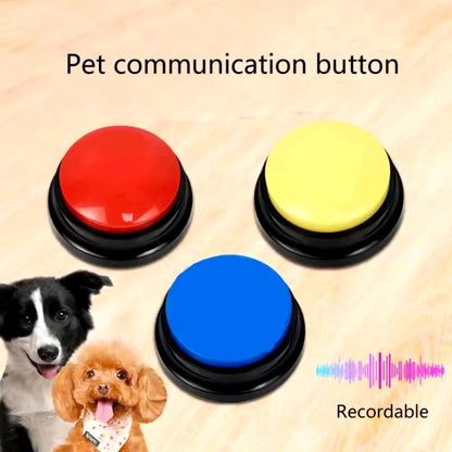 8PCS Dog Communication Buttons Voice Recording Button for Pet Training Buzzer 30 Second Record Playback Funny Gift for Talking