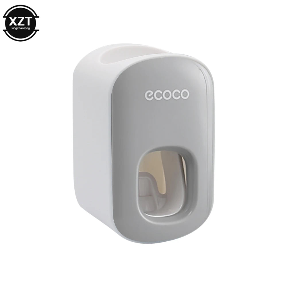 Toothpaste Dispenser Wall Mount Bathroom Waterproof Toothpaste Squeezer Toothbrush Holde Bathroom Accessories